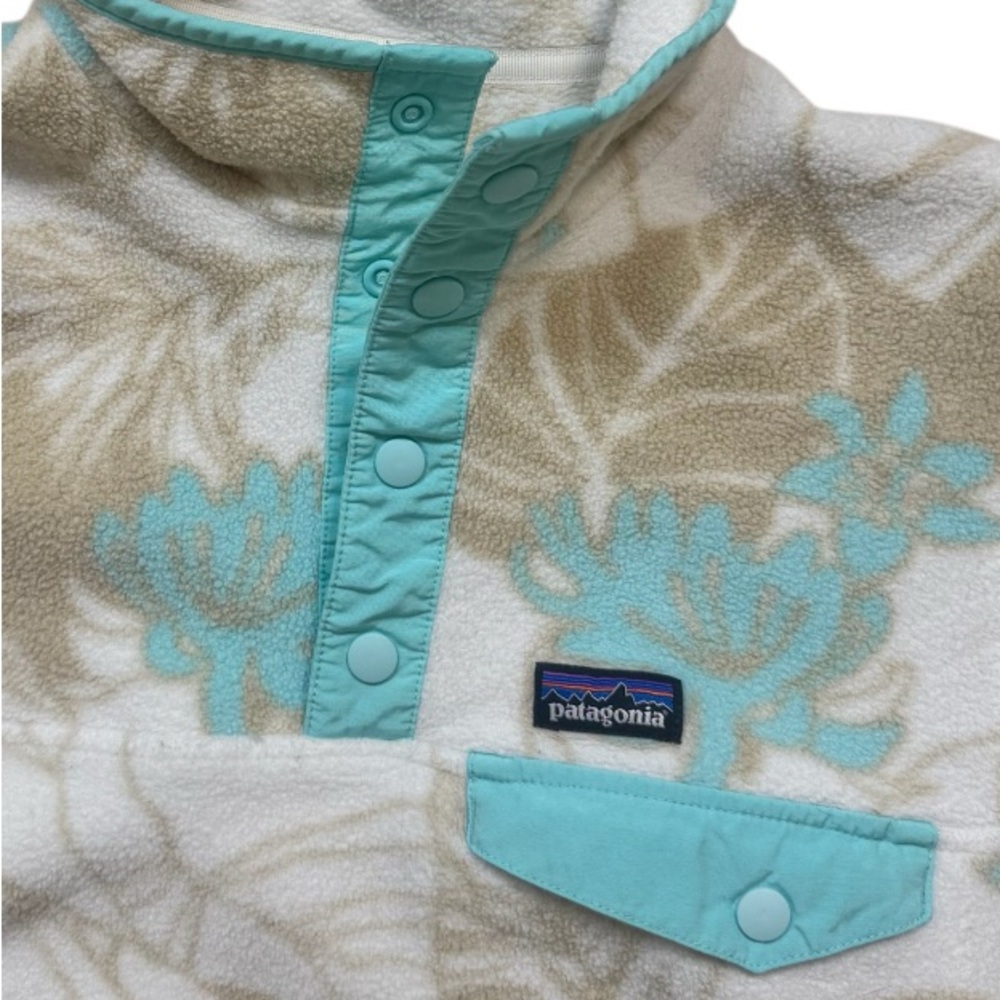 PATAGONIA SYNCHILLA girl’s fleece pullover jacket size 12 - Picture 4 of 12